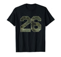 Camo Number 26 Athlete Sports T-Shirt - Fun Novelty Design Men Women - T-Shirt, Sweatshirt, Hoodie