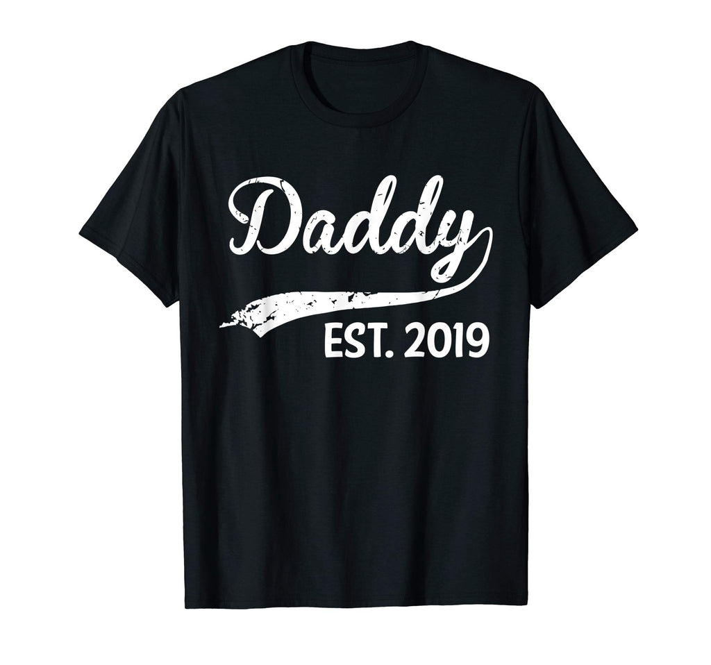 Mens Daddy Est 2019 New Dad Fathers Day T-Shirt - Graphic Print Unisex - T-Shirt, Sweatshirt, Hoodie