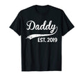 Mens Daddy Est 2019 New Dad Fathers Day T-Shirt - Graphic Print Unisex - T-Shirt, Sweatshirt, Hoodie