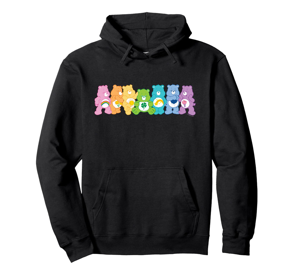 Care Bears Bear Spectrum Line Up Hoodie - Graphic Print Unisex - T-Shirt, Sweatshirt, Hoodie