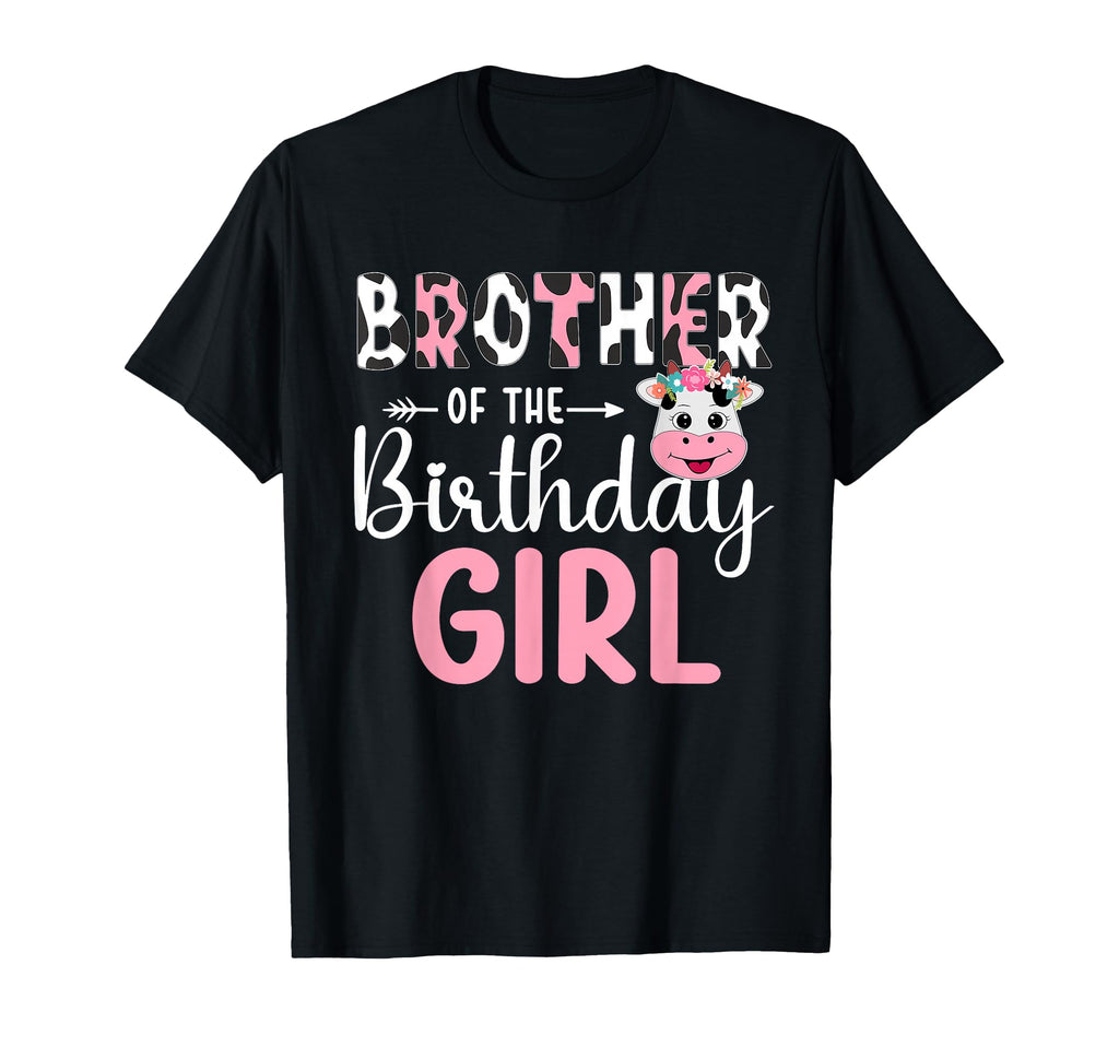 Brother Birthday Farm Cow 1 St T-Shirt - Minimalist Print Men Women - T-Shirt, Sweatshirt, Hoodie