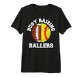 Busy Raising Ballers Funny Football T-Shirt - Graphic Print Unisex - T-Shirt, Sweatshirt, Hoodie
