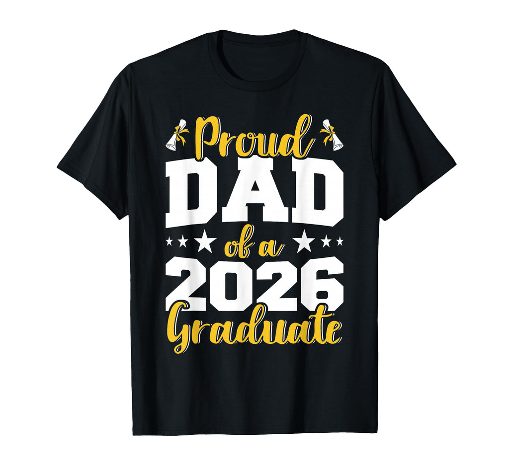 Mens Proud Dad 2026 Graduate Senior T-Shirt - Graphic Print Men Women - T-Shirt, Sweatshirt, Hoodie