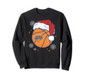Nba New York Knicks Santa Hat Ball Sweatshirt - Graphic Print Unisex - T-Shirt, Sweatshirt, Hoodie