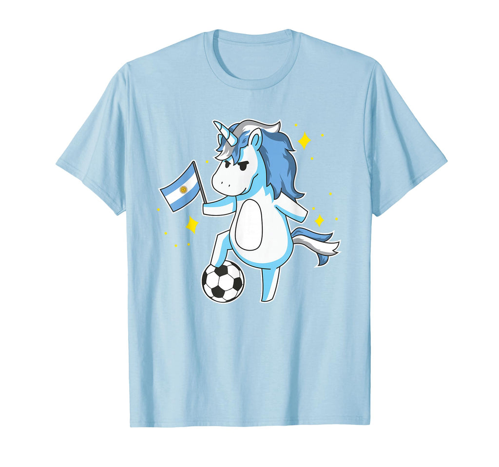 Soccer Unicorn Argentina Jersey T-Shirt - Trendy Graphic for Adults - T-Shirt, Sweatshirt, Hoodie