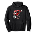 Dabbing Heart Dab Valentines Soccer Hoodie - Custom Art Print for Adults - T-Shirt, Sweatshirt, Hoodie