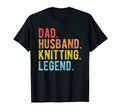 Mens Dad Husband Knitting Legend T-Shirt - Trendy Graphic for Adults - T-Shirt, Sweatshirt, Hoodie