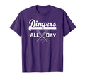 Dingers All Day Baseball Mom And Dad T-Shirt - Custom Art Print Unisex - T-Shirt, Sweatshirt, Hoodie