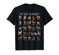 Types Dogs Alphabet Dog Identification T-Shirt - Unique Graphic for Adults - T-Shirt, Sweatshirt, Hoodie