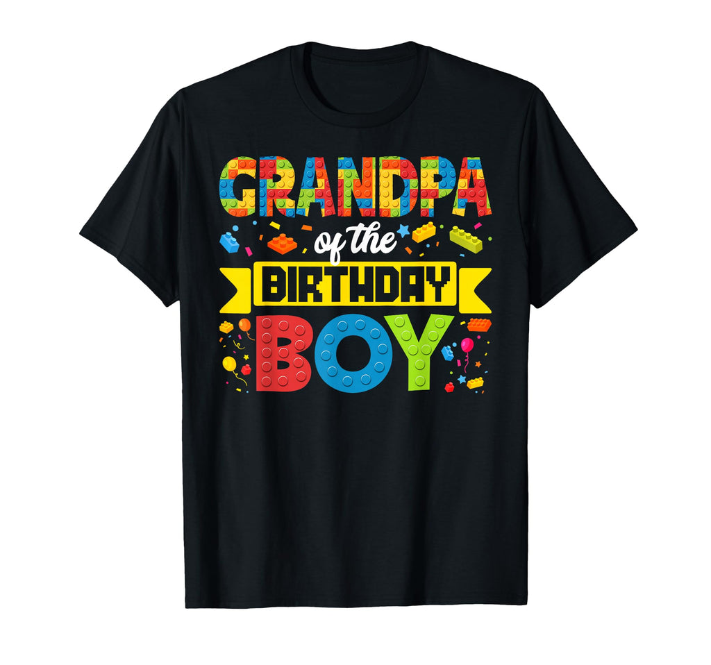 Grandpa Birthday Master Builder T-Shirt - Novelty Apparel for Adults - T-Shirt, Sweatshirt, Hoodie