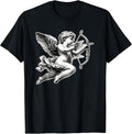 Cupid Angel Cherub Blackwork Women's Classic Fit - Adult & Kids T-Shirts, Sweatshirts & Hoodies apparel design preview 1