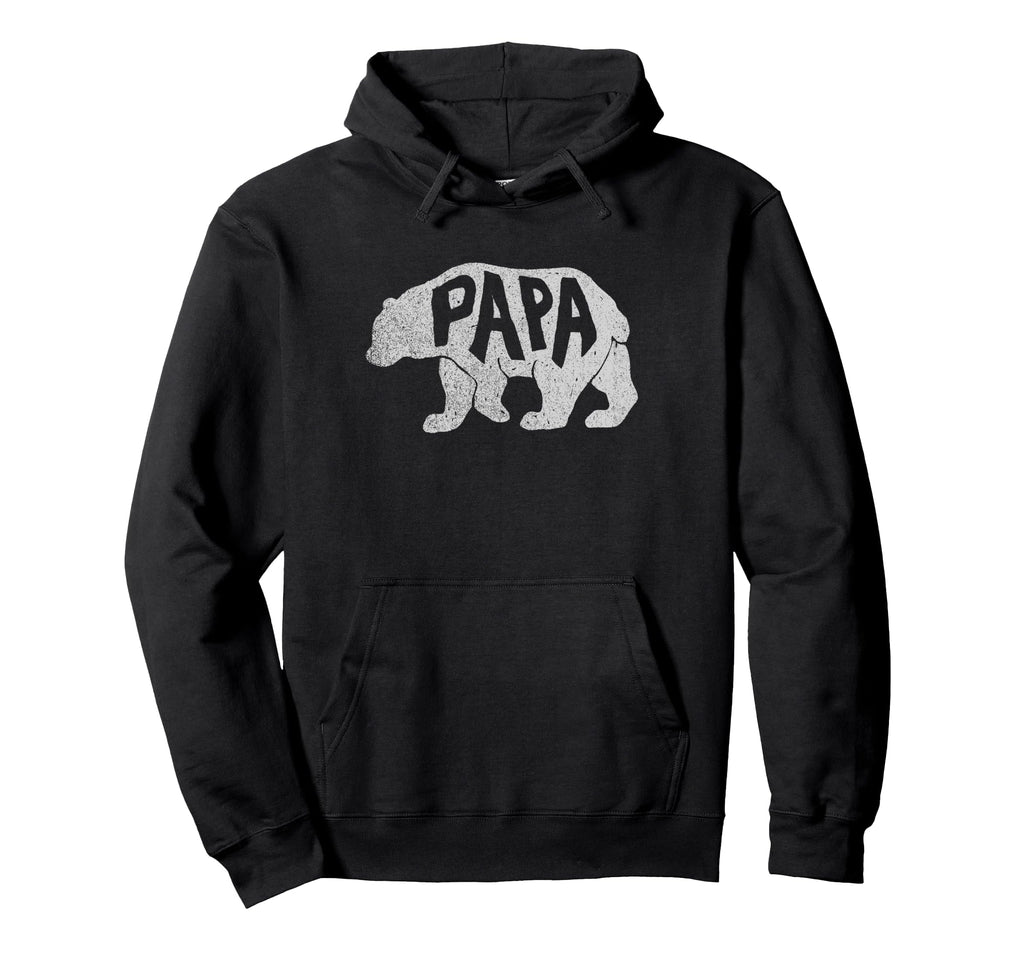 Fathers Day Papa Bear Silhouette Hoodie - Casual Everyday Wear Men Women - T-Shirt, Sweatshirt, Hoodie