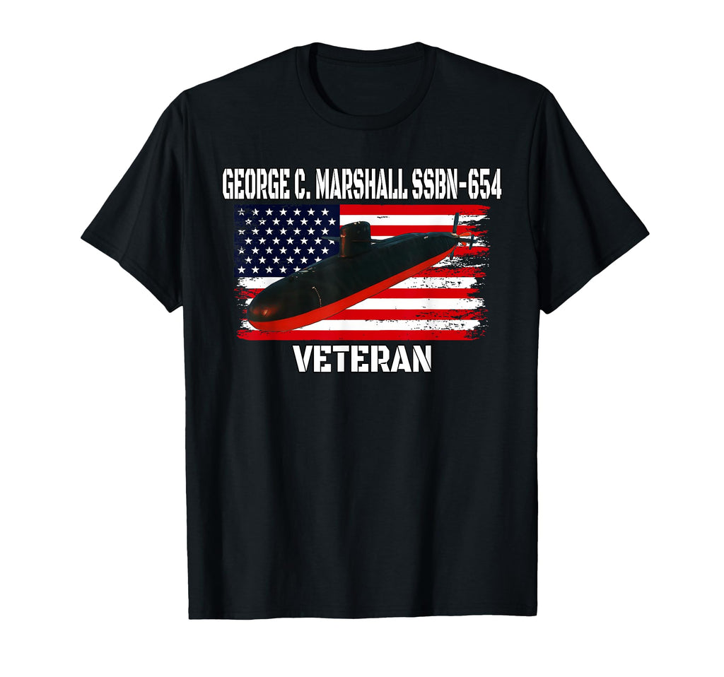 Submarine Uss Marshall Ssbn 654 T-Shirt - Aesthetic Graphic for Adults - T-Shirt, Sweatshirt, Hoodie