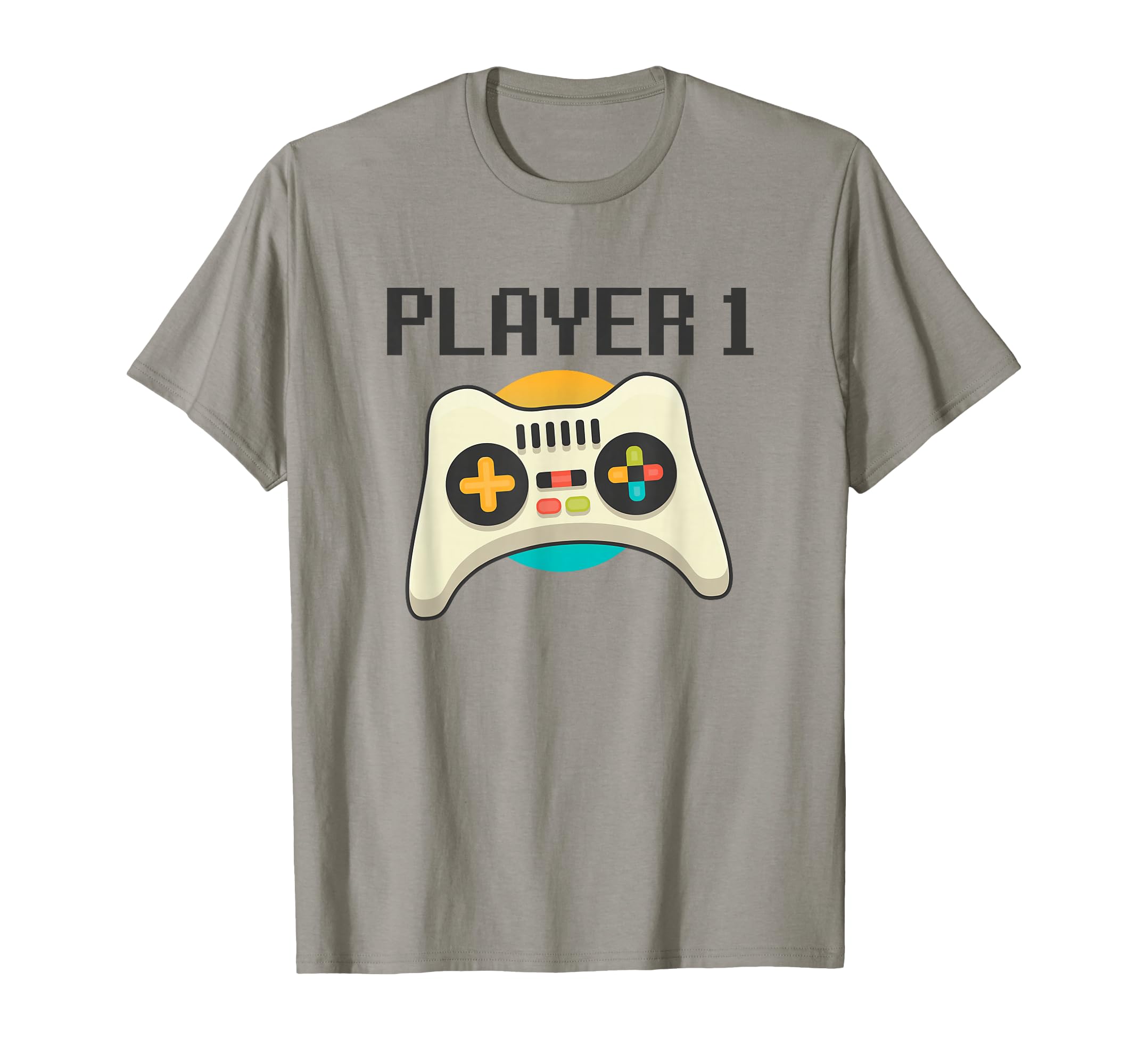 Player 1 Funny Gamer Dad Video Games T-Shirt - Custom Art Print for Adults - T-Shirt, Sweatshirt, Hoodie