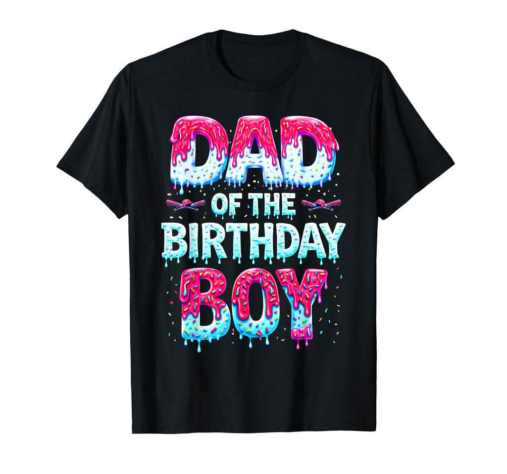Dad Birthday Ice Cream Baseball T-Shirt - Novelty Apparel for Adults - T-Shirt, Sweatshirt, Hoodie