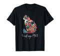1966 Floral Flower Cat Lover Happy 60Th T-Shirt - Unique Graphic Unisex - T-Shirt, Sweatshirt, Hoodie