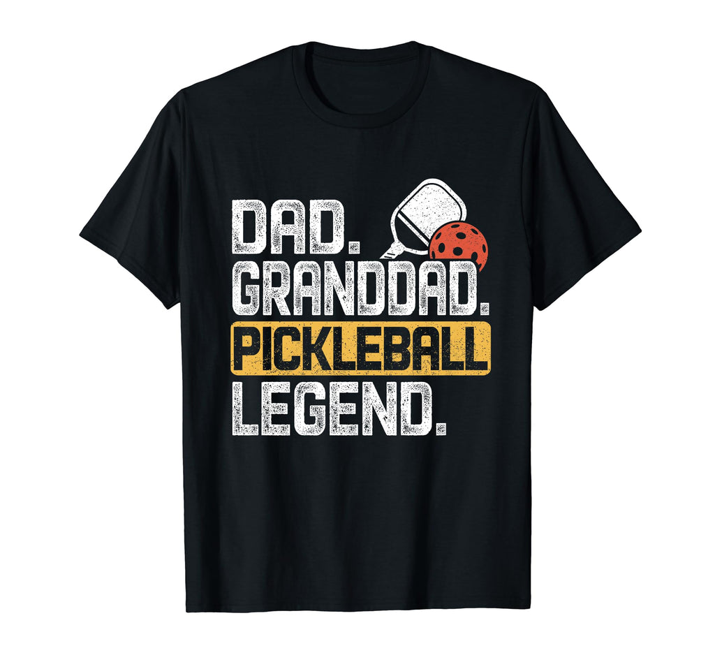 Granddad Pickleball Legend Dad Funny T-Shirt - Graphic Print Unisex - T-Shirt, Sweatshirt, Hoodie