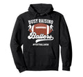 Busy Raising Ballers Football Mom Hoodie - Casual Everyday Wear Unisex - T-Shirt, Sweatshirt, Hoodie