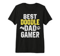 Best Doodle Dad Gamer Fun Doodle Dog T-Shirt - Custom Art Print for Adults - T-Shirt, Sweatshirt, Hoodie