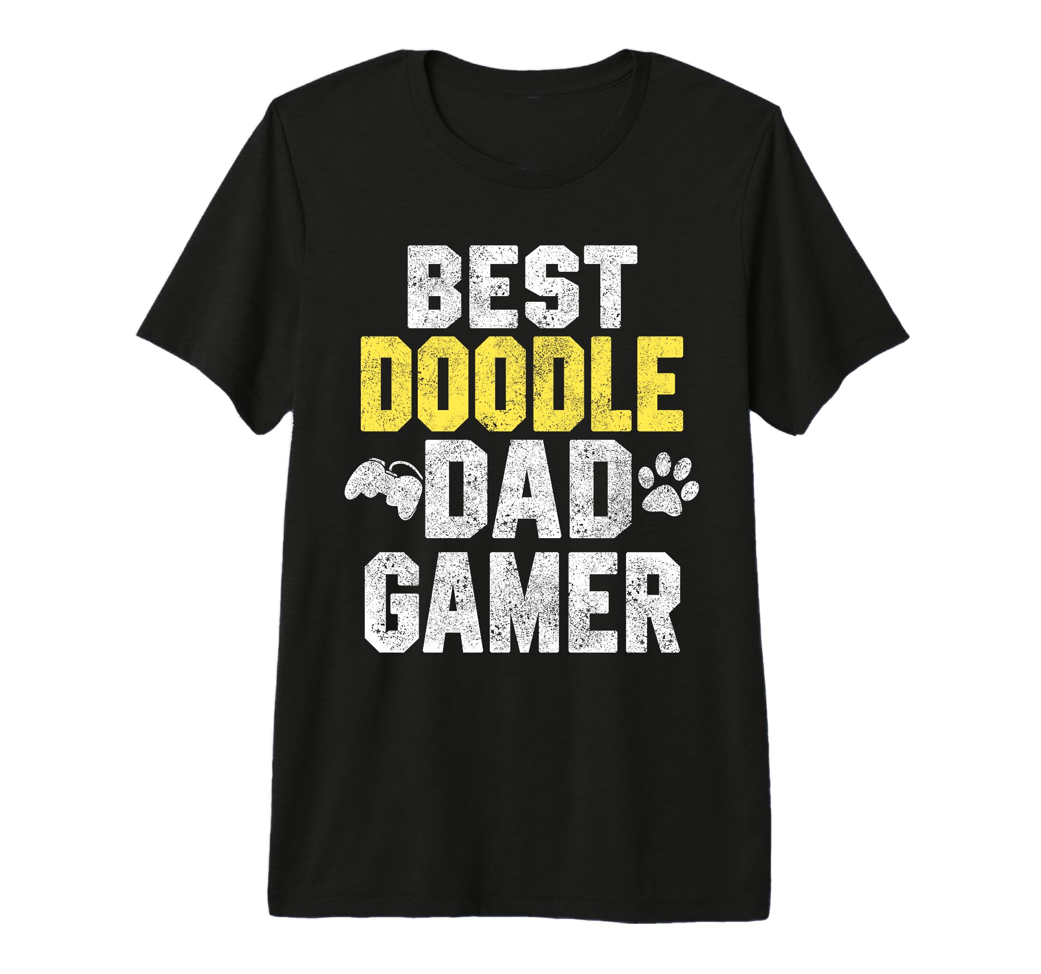 Best Doodle Dad Gamer Fun Doodle Dog T-Shirt - Custom Art Print for Adults - T-Shirt, Sweatshirt, Hoodie