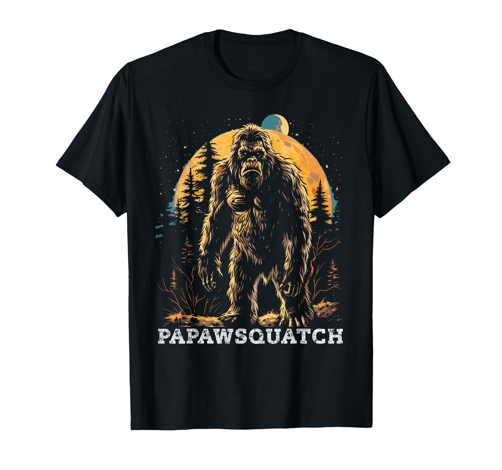 Papaw Squatch Bigfoot Fathers Day T-Shirt - Trendy Graphic Unisex - T-Shirt, Sweatshirt, Hoodie