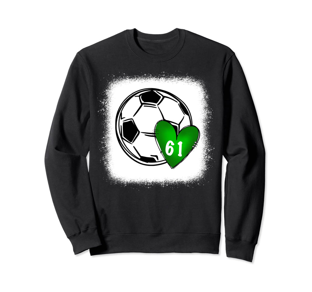 Womens Custom Soccer Mom Number 61 Sweatshirt - Minimalist Print Men Women - T-Shirt, Sweatshirt, Hoodie