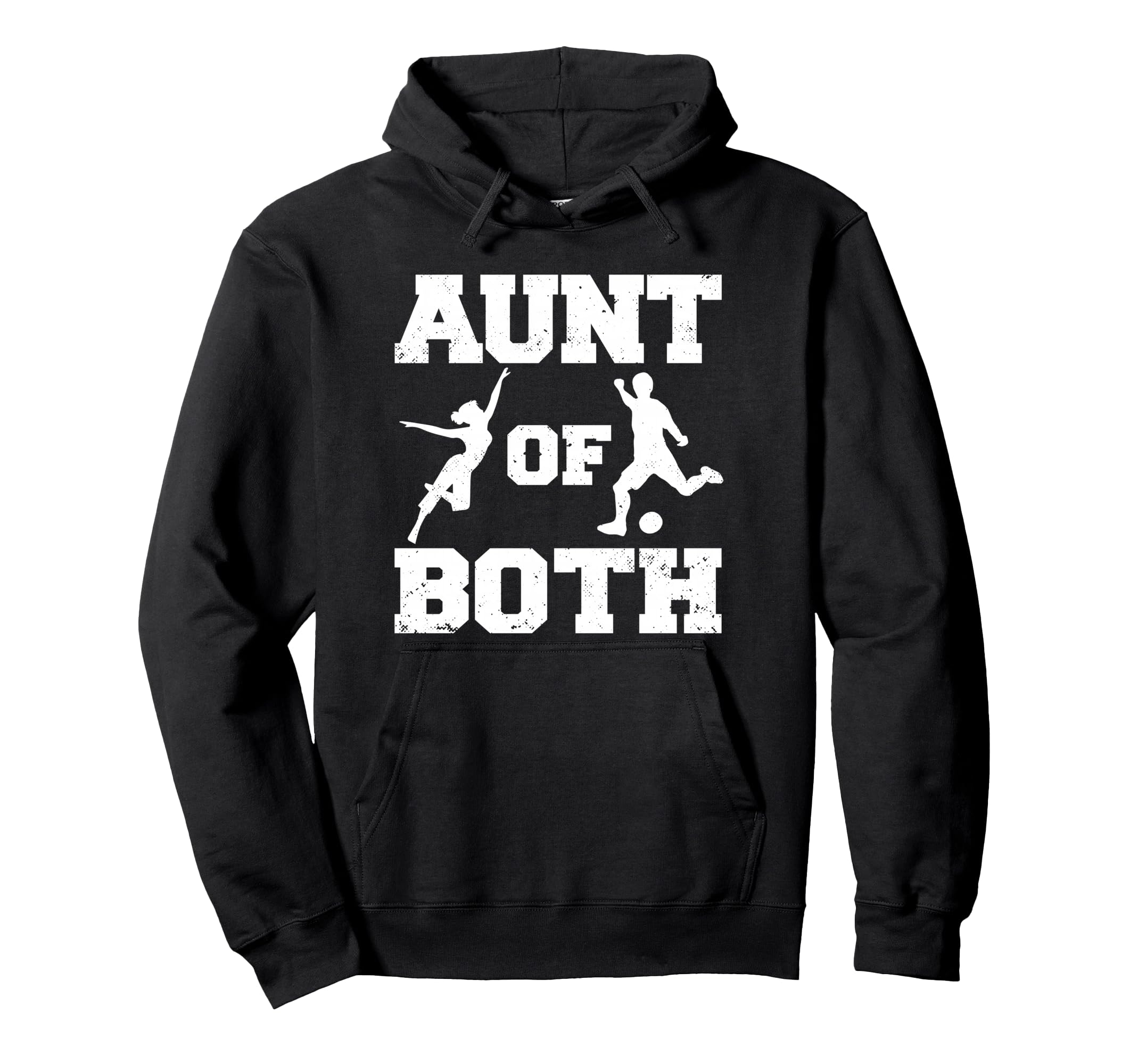 Aunt Both Dance And Soccer Funny Dancer Hoodie - Graphic Print Men Women - T-Shirt, Sweatshirt, Hoodie