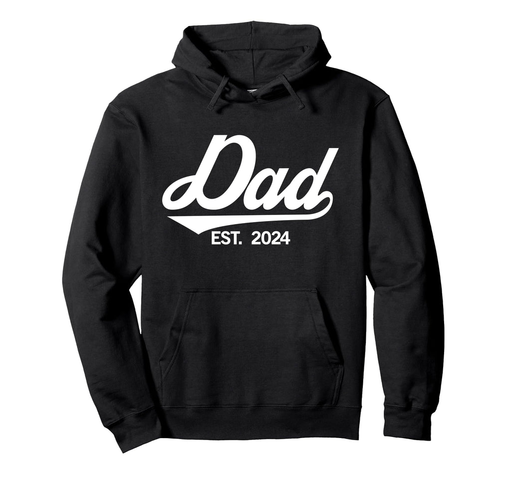 Dad Est 2024 Fathers Day Family Matching Hoodie - Streetwear Style Unisex - T-Shirt, Sweatshirt, Hoodie