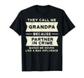 Grandpa Partner Crime Bad Influence T-Shirt - Novelty Apparel for Adults - T-Shirt, Sweatshirt, Hoodie