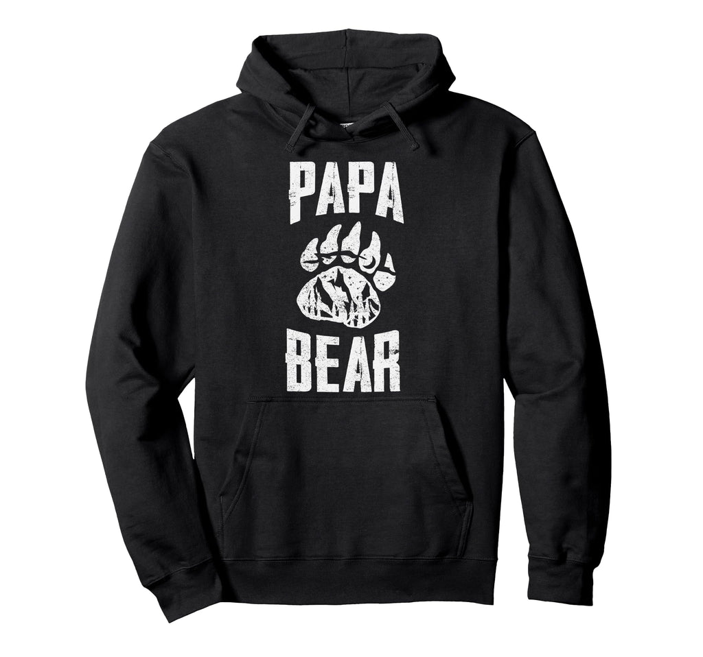 Papa Bear Claw Paw Dad Hoodie - Streetwear Style Men Women - T-Shirt, Sweatshirt, Hoodie
