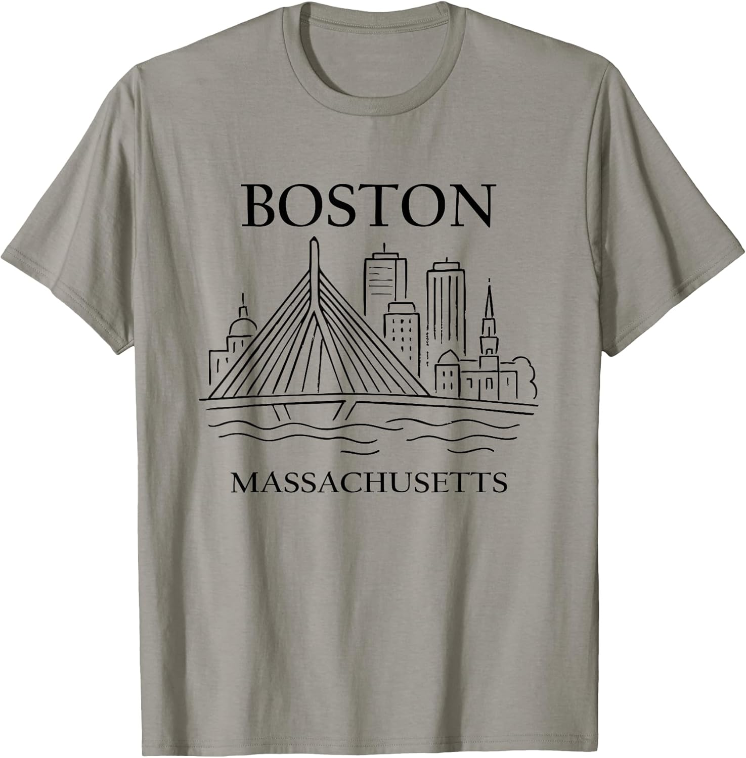 Boston United States Minimalist City Travel Souvenir - Adult & Kids T-Shirts, Sweatshirts & Hoodies apparel design preview 1