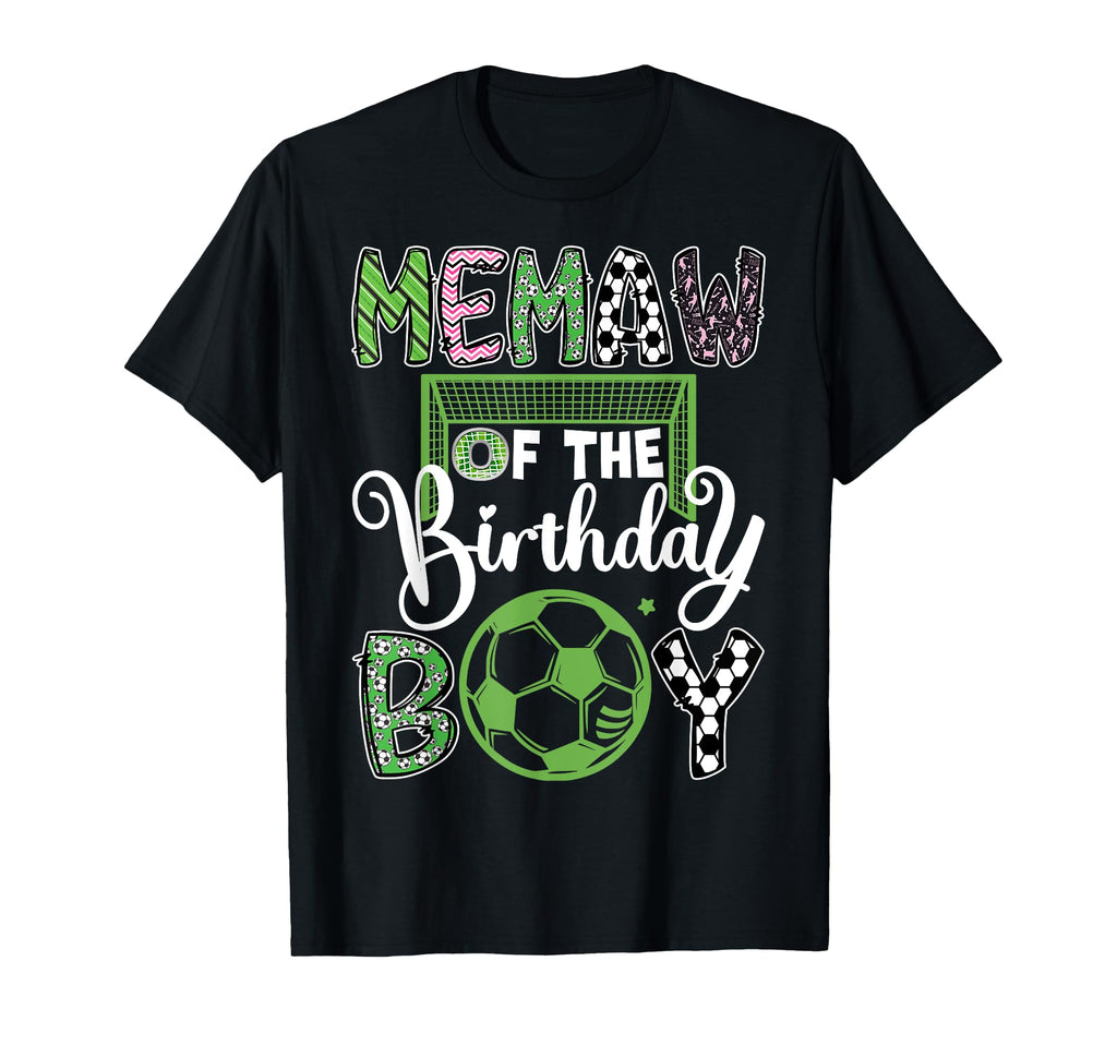 Memaw Birthday Soccer Player Birthday T-Shirt - Trendy Graphic Men Women - T-Shirt, Sweatshirt, Hoodie