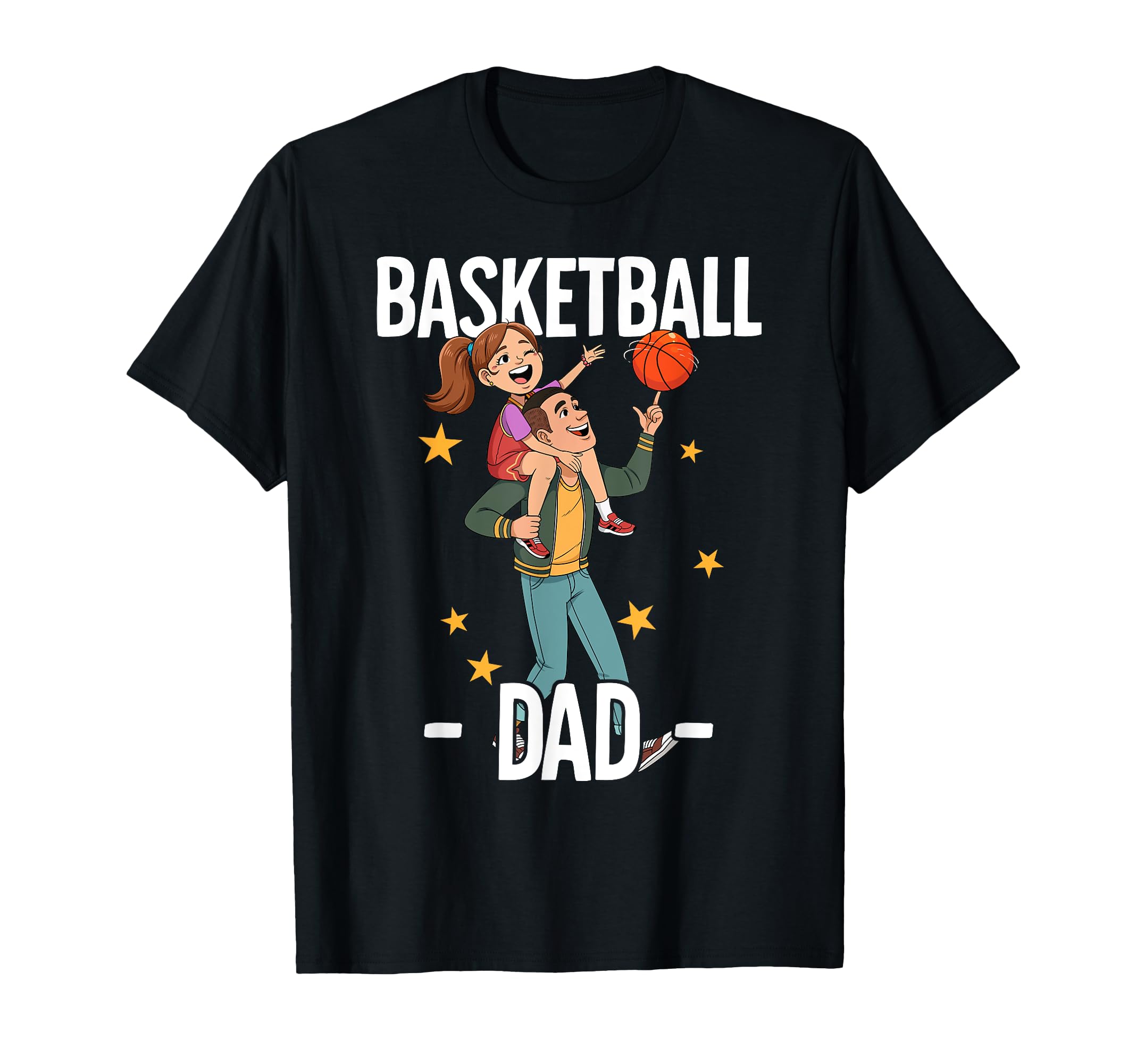 Basketball Dad T-Shirt - Minimalist Print for Adults - T-Shirt, Sweatshirt, Hoodie