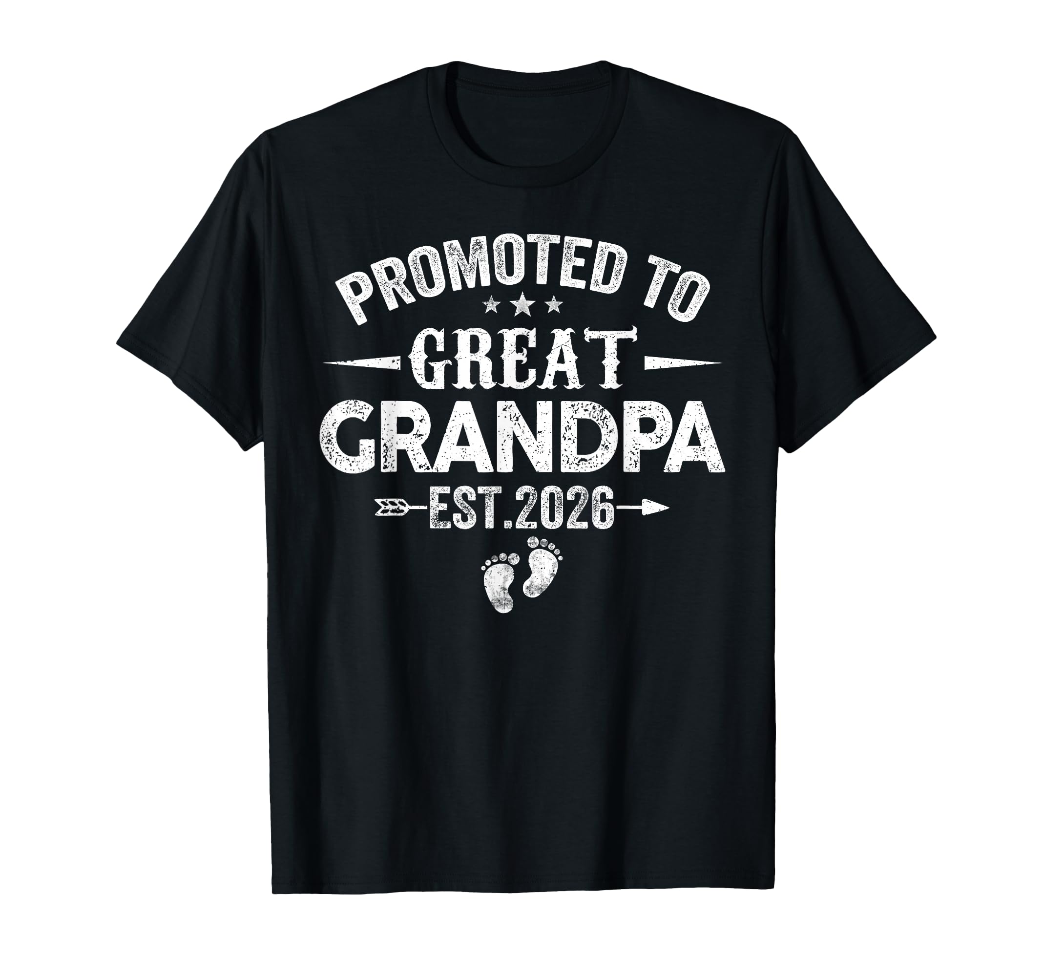 Mens Promoted To Great Grandpa Est T-Shirt - Custom Art Print for Adults - T-Shirt, Sweatshirt, Hoodie