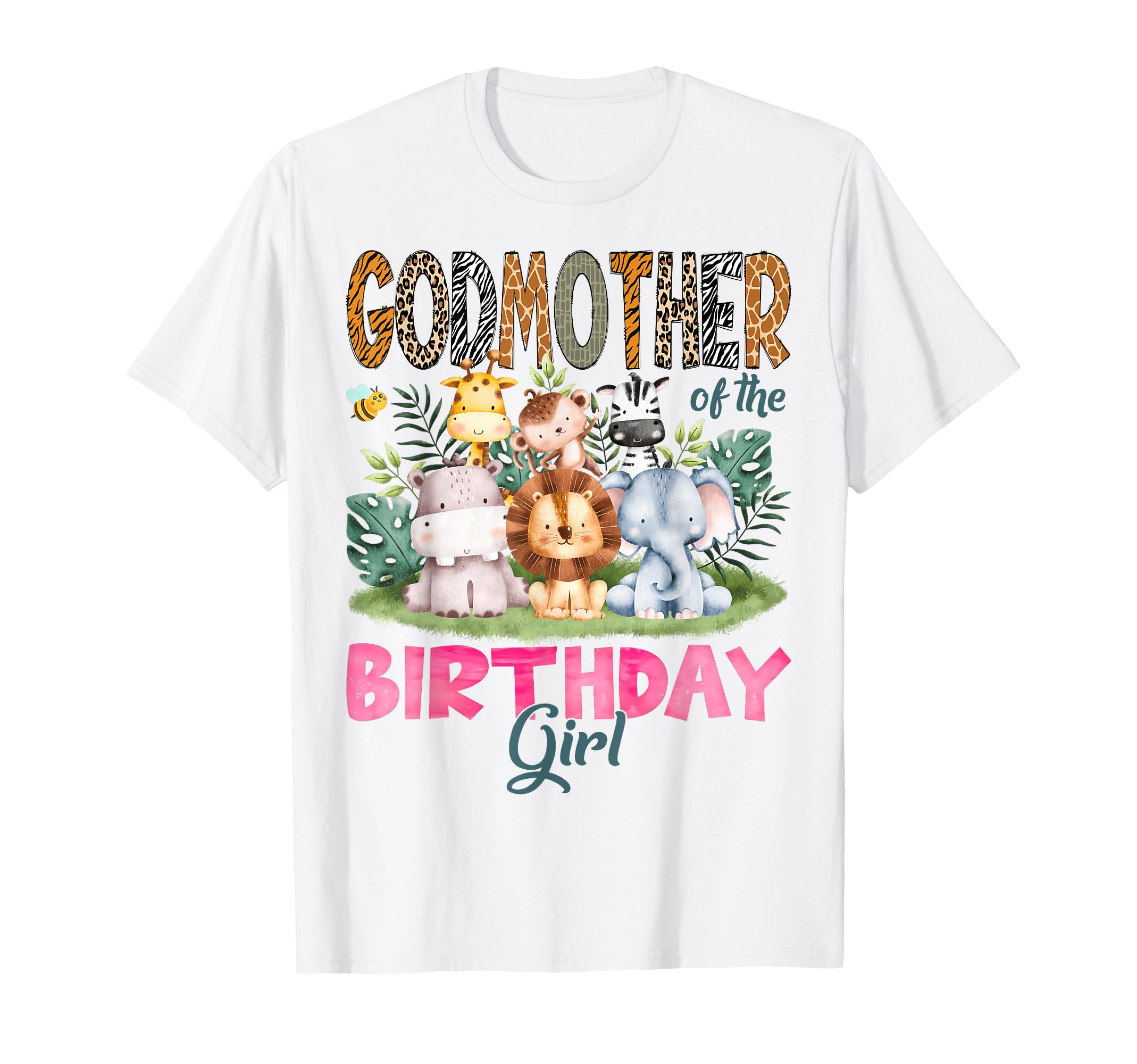 Godmother Birthday Safari Jungle T-Shirt - Aesthetic Graphic for Adults - T-Shirt, Sweatshirt, Hoodie