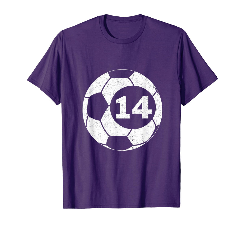 Soccer Player Jersey Number 14 T-Shirt - Casual Everyday Wear Men Women - T-Shirt, Sweatshirt, Hoodie
