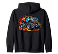 Monster Truck Dad Fathers Day Click More Hoodie - Streetwear Style Unisex - T-Shirt, Sweatshirt, Hoodie