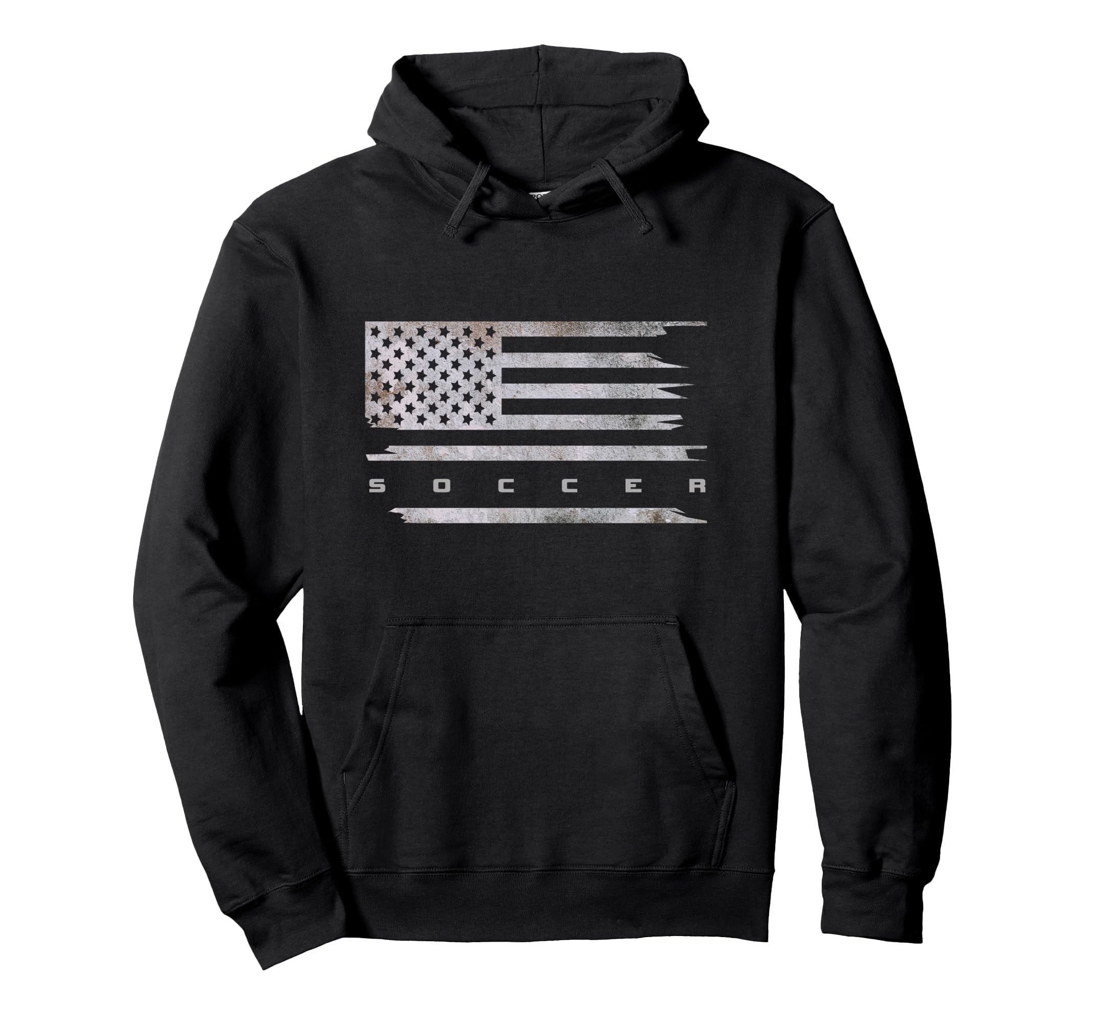 American Flag Soccer Soccer Hoodie - Trendy Graphic Unisex - T-Shirt, Sweatshirt, Hoodie