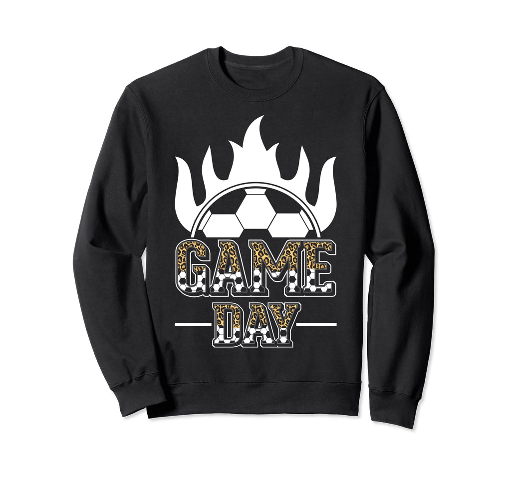 Soccer Mom Leopard Soccer Mother Sweatshirt - Minimalist Print Unisex - T-Shirt, Sweatshirt, Hoodie