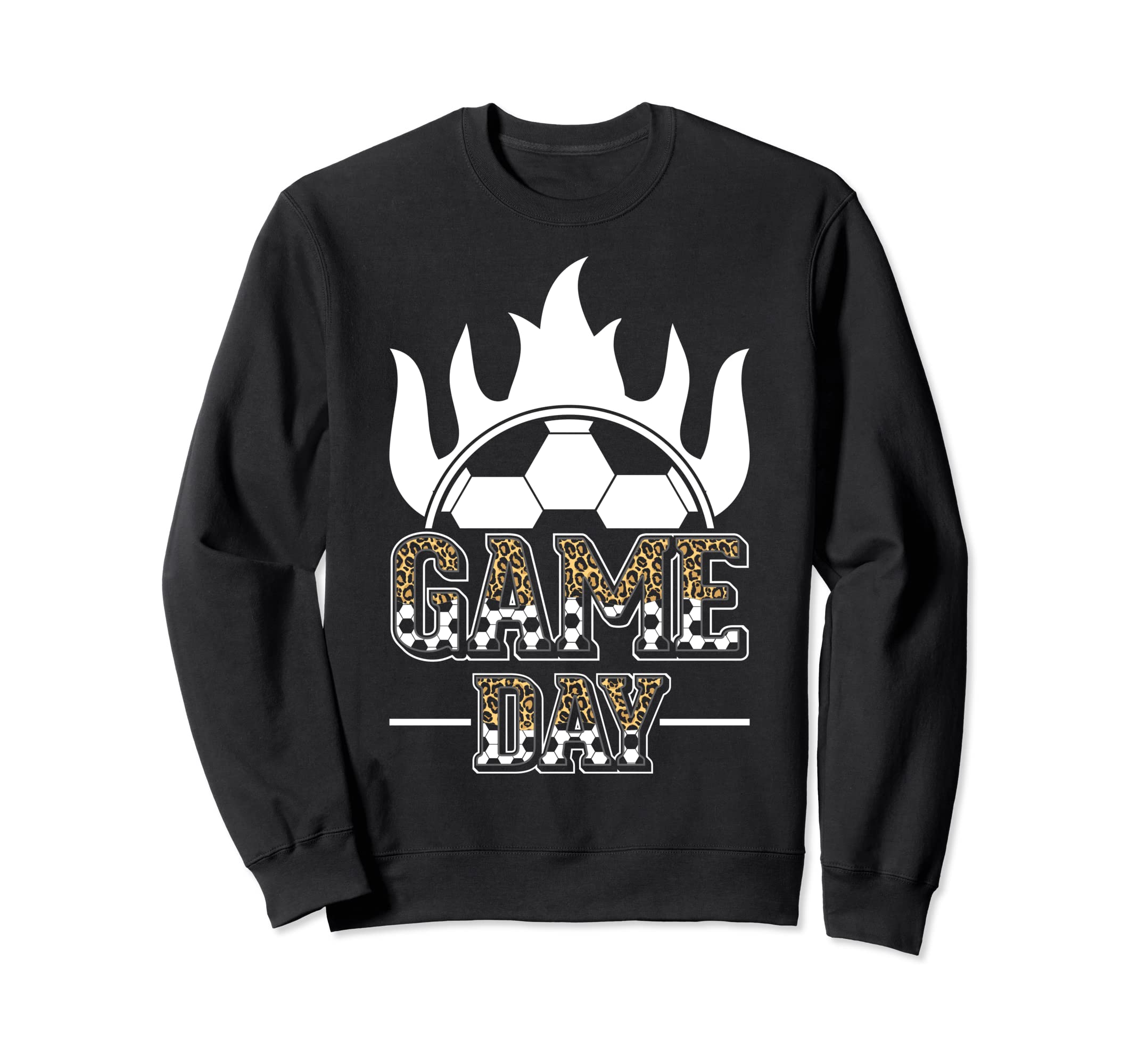 Soccer Mom Leopard Soccer Mother Sweatshirt - Minimalist Print Unisex - T-Shirt, Sweatshirt, Hoodie