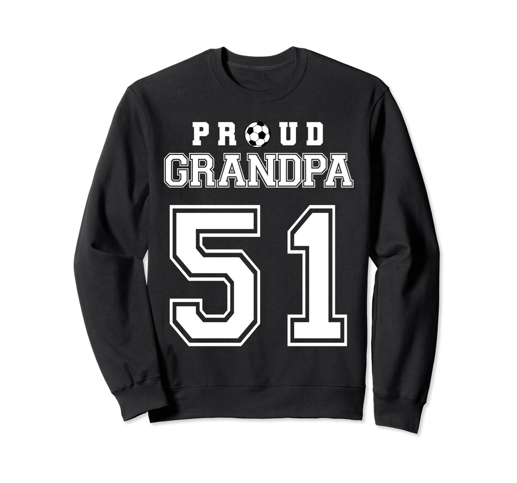 Number 51 Custom Proud Soccer Futbol Sweatshirt - Trendy Graphic Unisex - T-Shirt, Sweatshirt, Hoodie