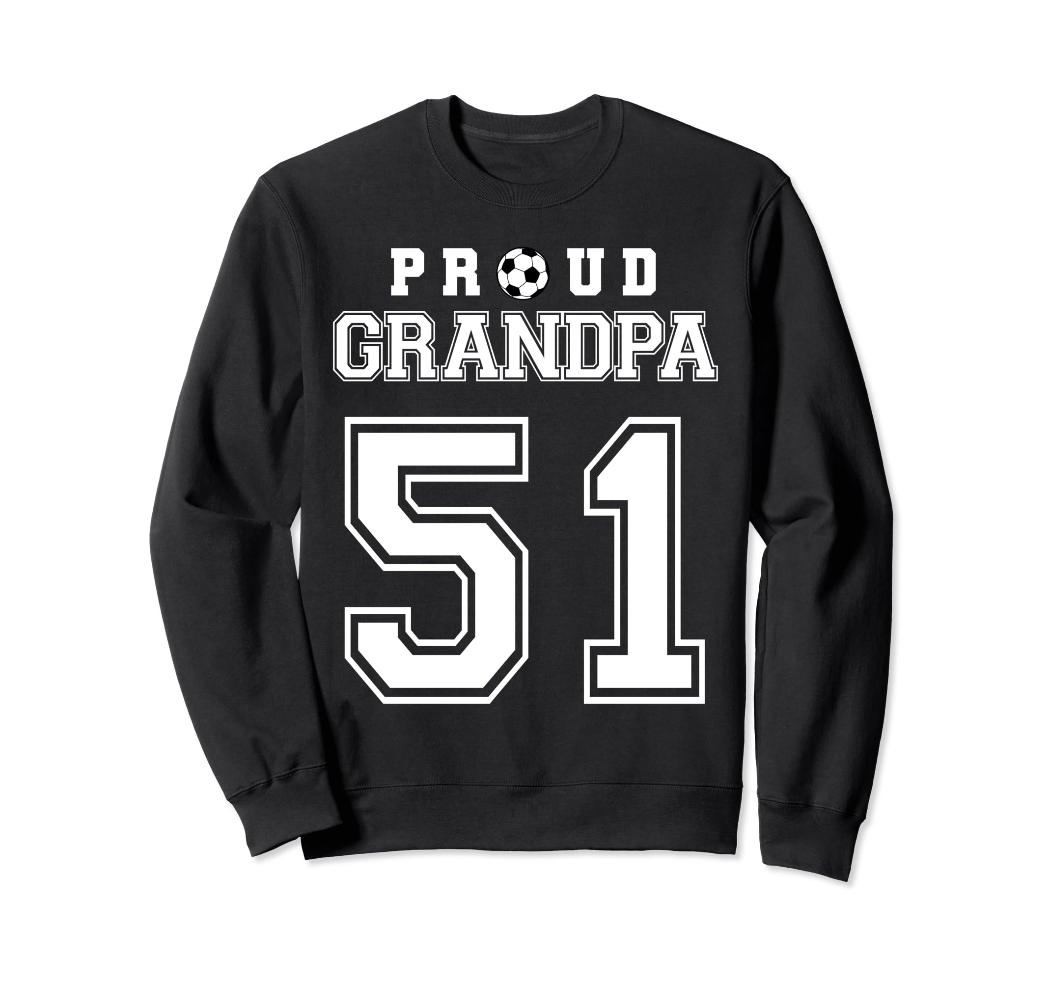 Number 51 Custom Proud Soccer Futbol Sweatshirt - Trendy Graphic Unisex - T-Shirt, Sweatshirt, Hoodie