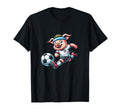 Football Pig Mascot Playing Soccer T-Shirt - Aesthetic Graphic Unisex - T-Shirt, Sweatshirt, Hoodie