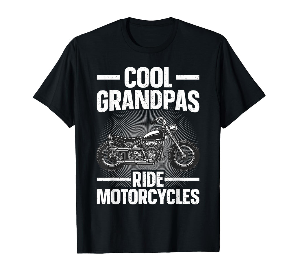 Motorcycle Grandpa Art Dad Rider T-Shirt - Unique Graphic Men Women - T-Shirt, Sweatshirt, Hoodie