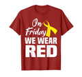 Friday We Wear Red Support Deployed T-Shirt - Trendy Graphic Men Women - T-Shirt, Sweatshirt, Hoodie