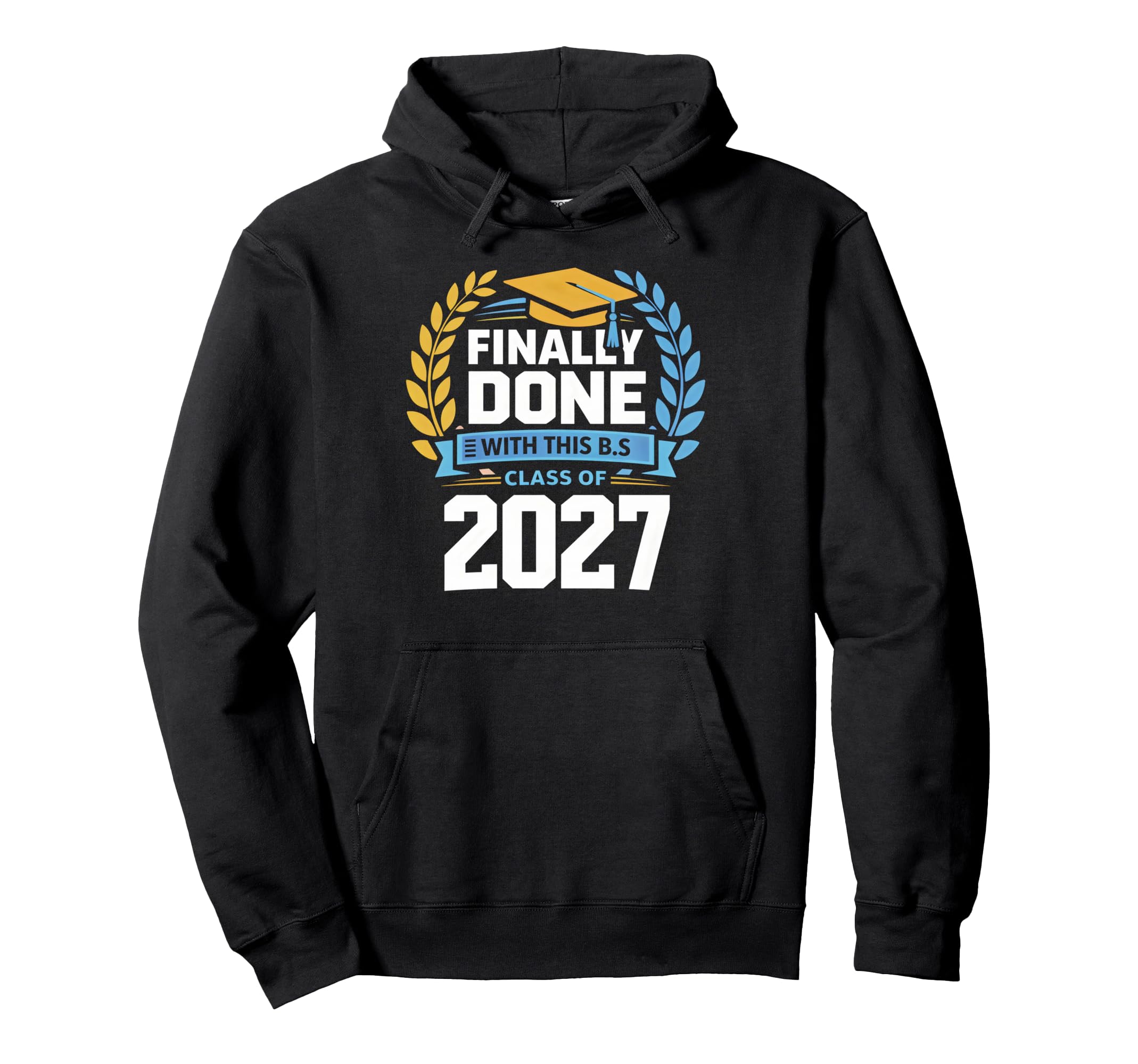 Graduation School 2027 Graduate Hoodie - Fun Novelty Design Unisex - T-Shirt, Sweatshirt, Hoodie