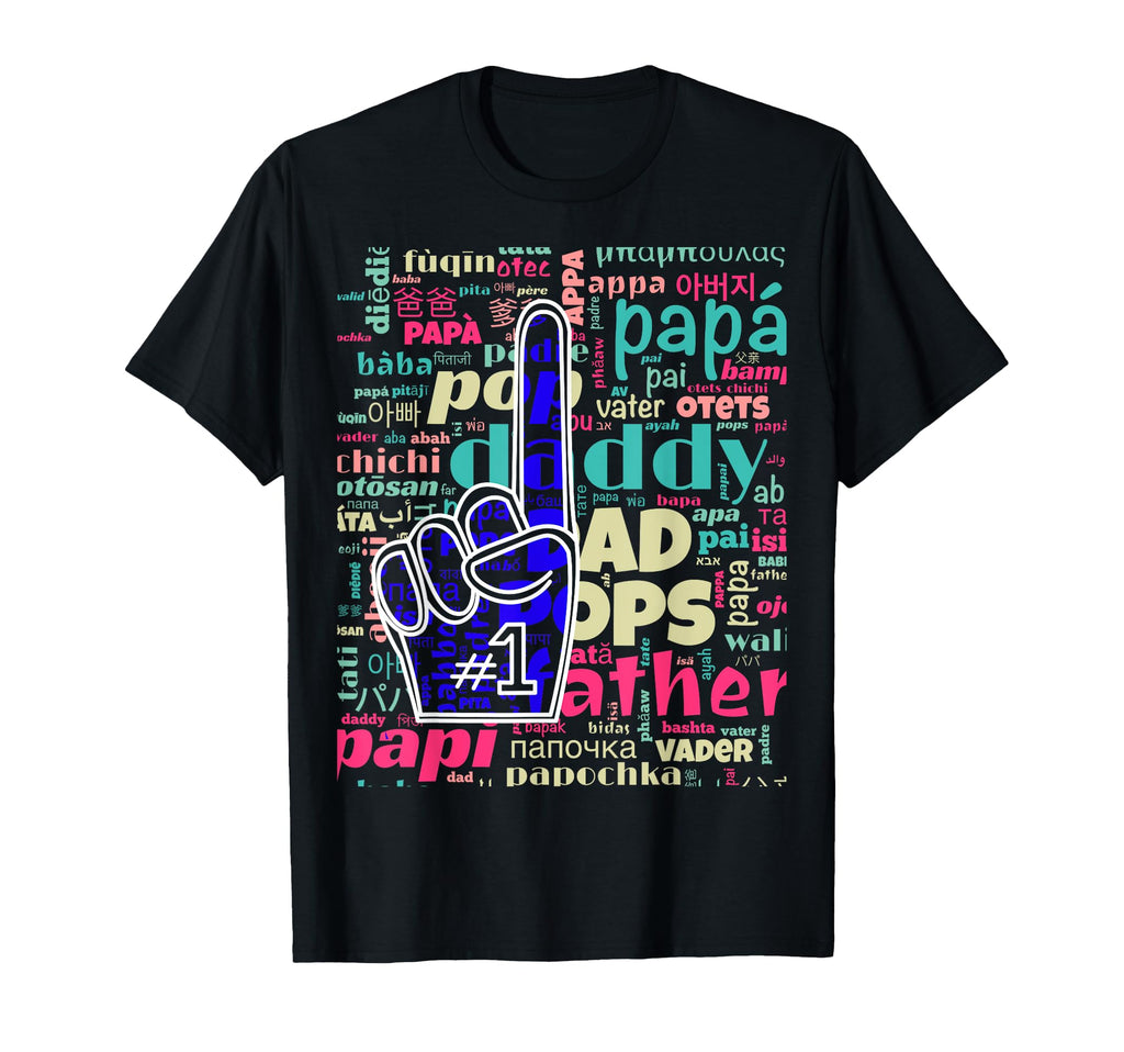 Number One Dad Baseball Dad Fathers Day T-Shirt - Unique Graphic Unisex - T-Shirt, Sweatshirt, Hoodie