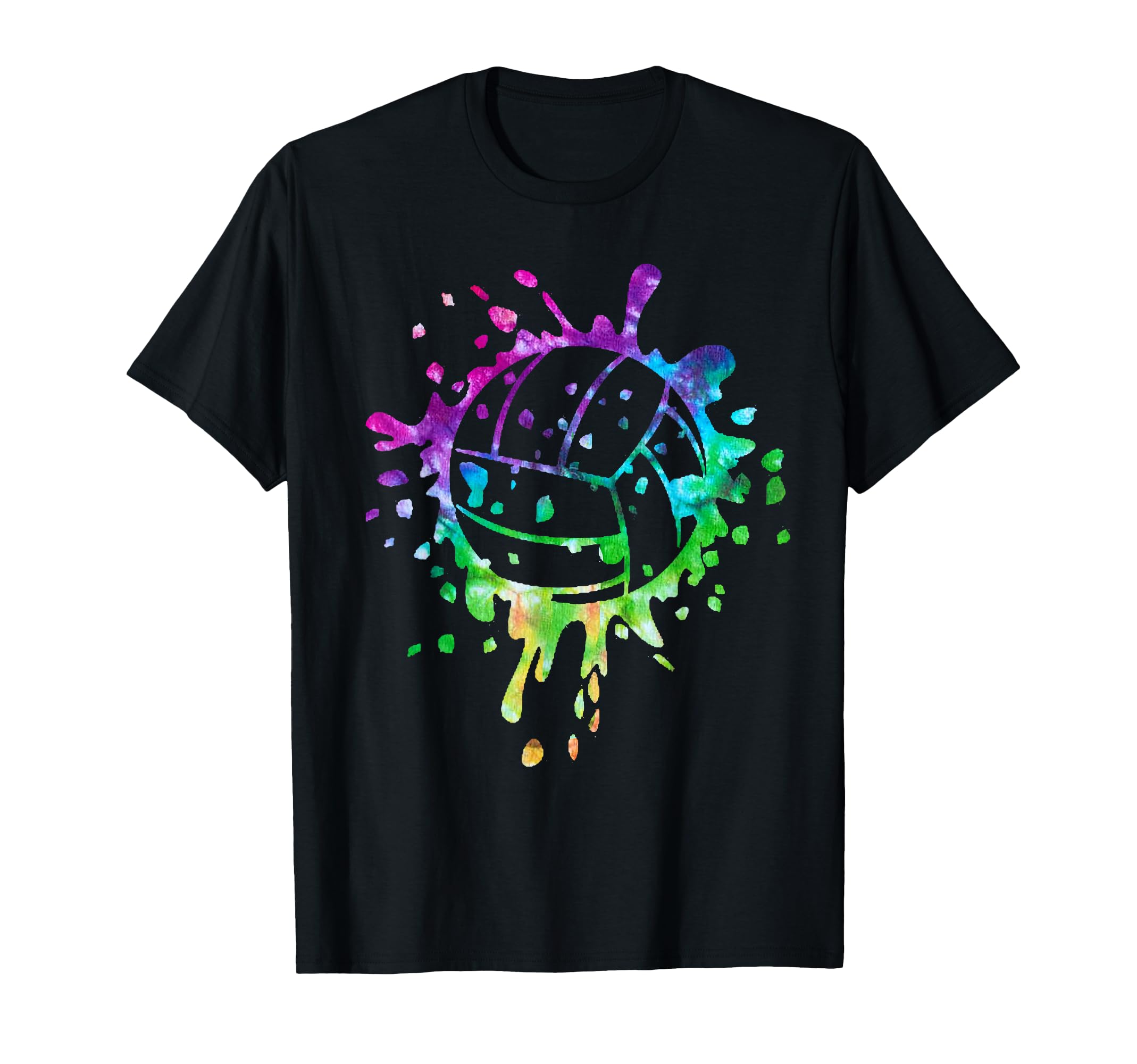 Volleyball Tie Dye Distressed Ball T-Shirt - Graphic Print Unisex - T-Shirt, Sweatshirt, Hoodie