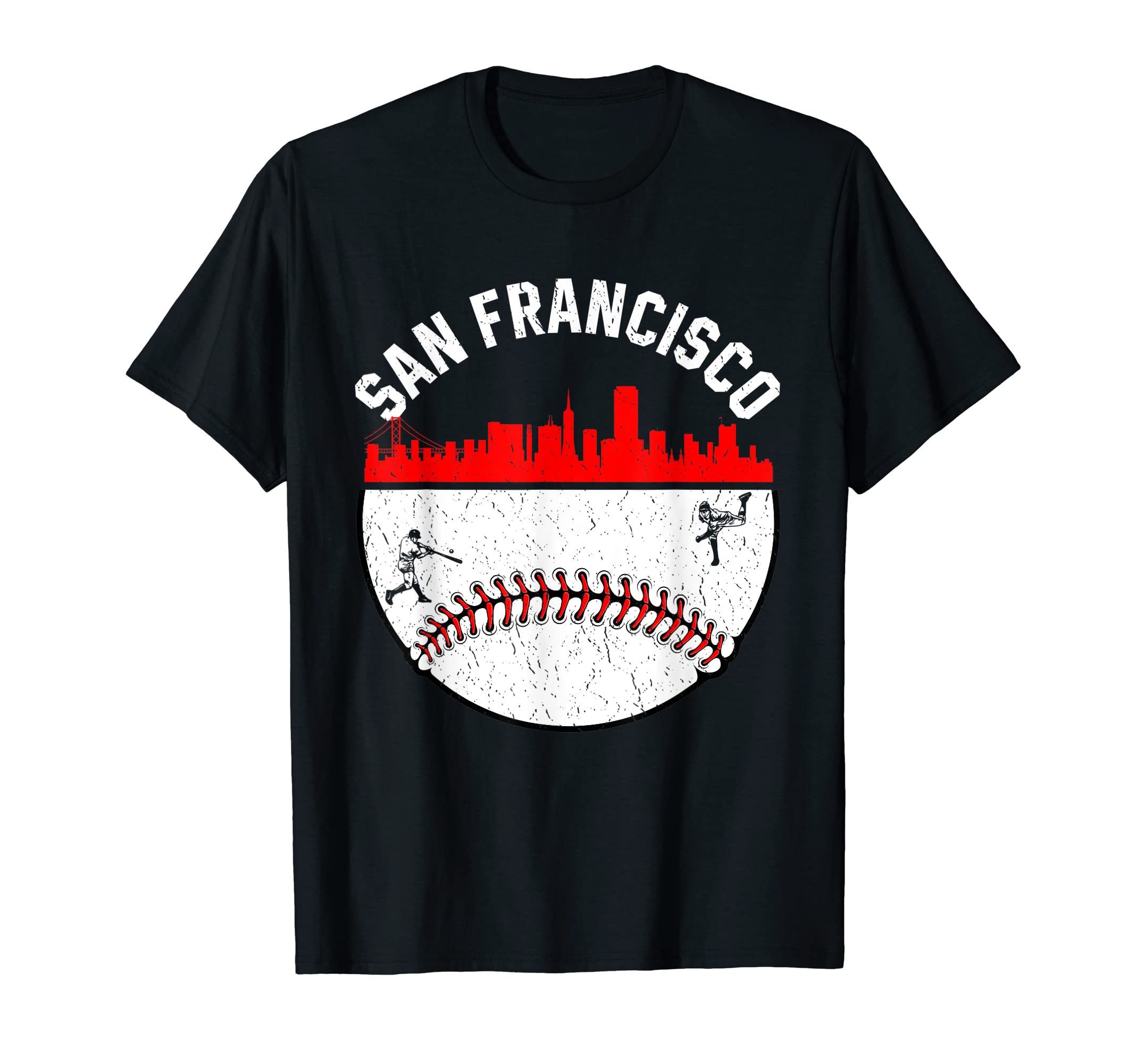 San Francisco Cityscape Baseball Mom T-Shirt - Streetwear Style Men Women - T-Shirt, Sweatshirt, Hoodie