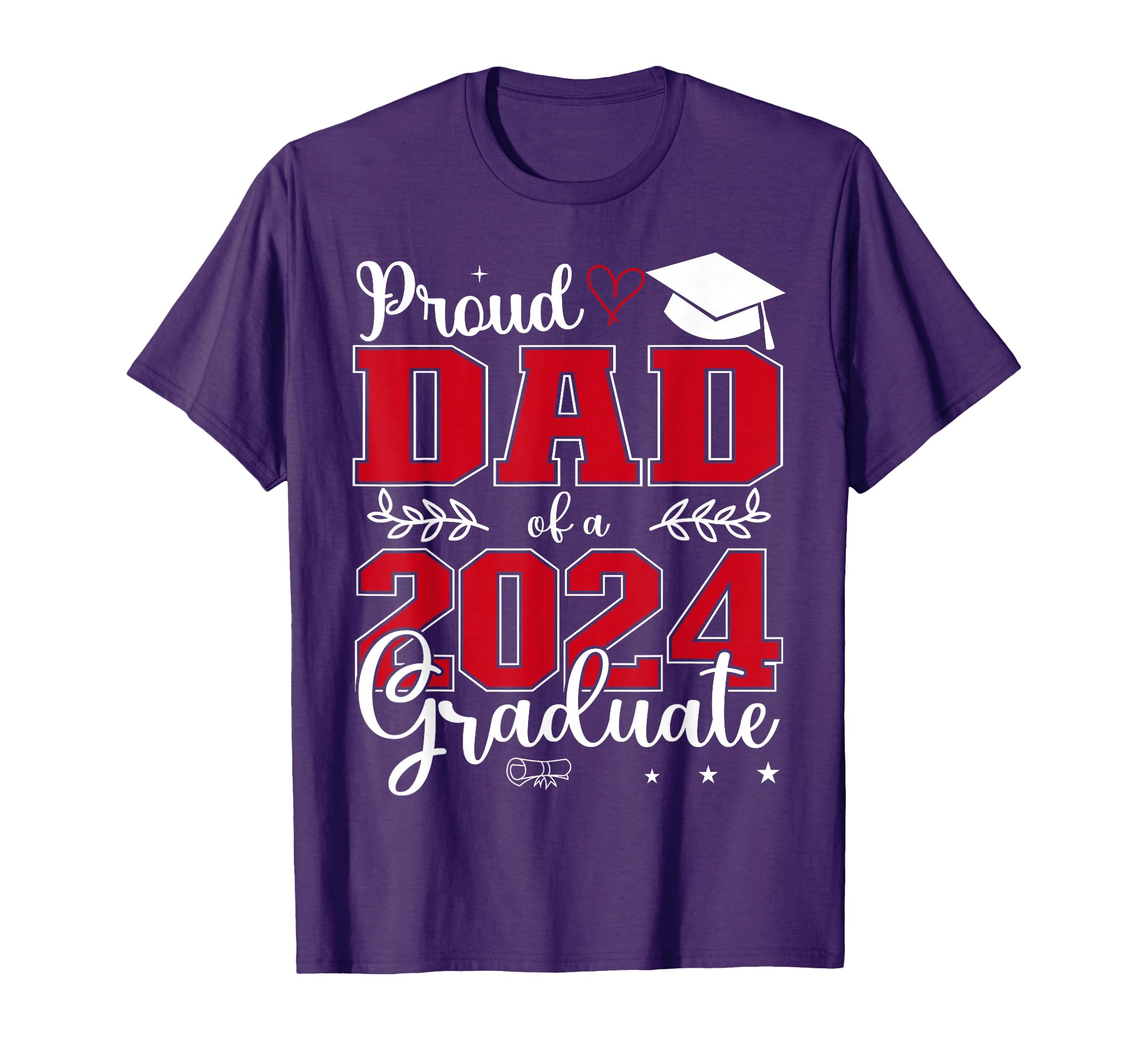 Proud Dad Class 2024 Graduate T-Shirt - Trendy Graphic for Adults - T-Shirt, Sweatshirt, Hoodie